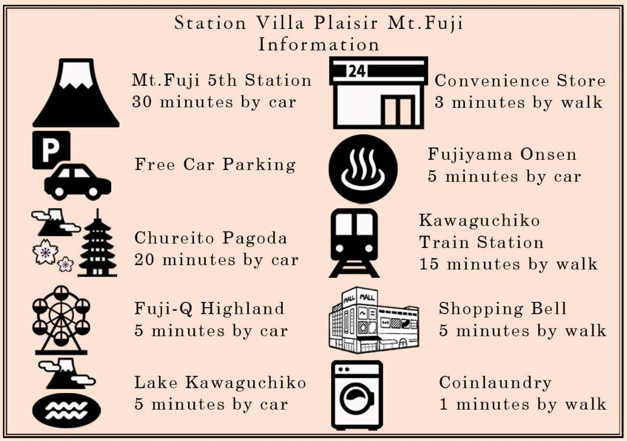 Station Villa Plaisir Mt. Fuji فوجيكاواجوتشيكو المظهر الخارجي الصورة
